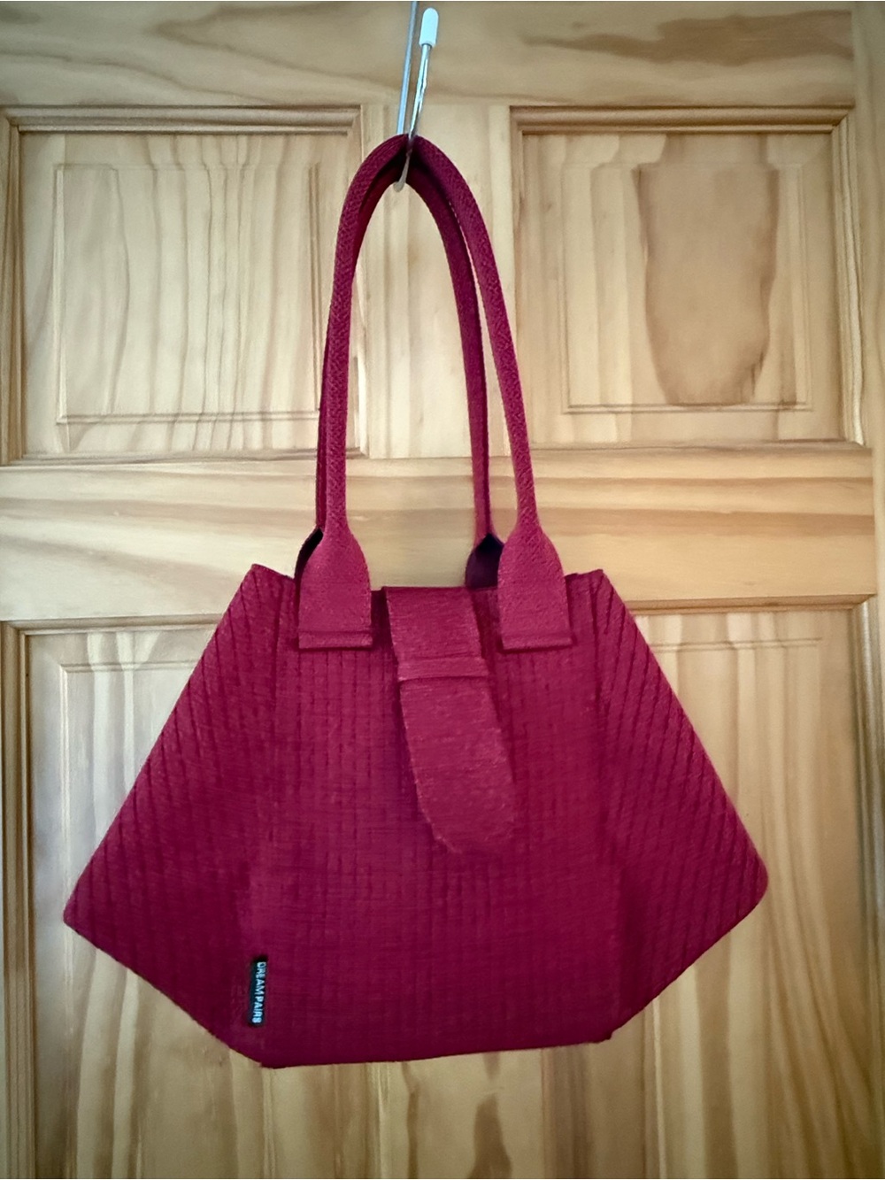 Classic Crimson Shoulder Tote